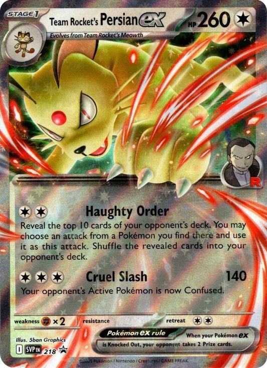 Team Rocket's Persian ex - 218 (218) (SVP)