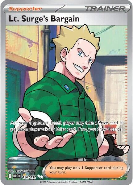 Lt. Surge's Bargain (170/132) (ME01: Mega Evolution) (MEG)