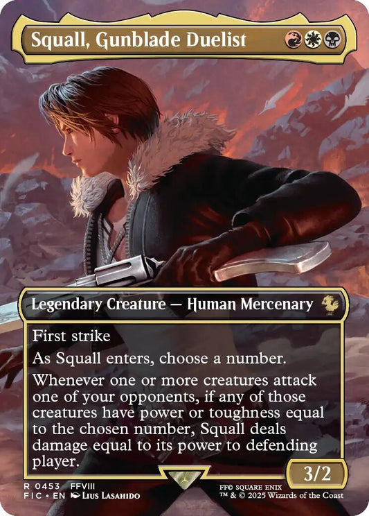 Squall, Gunblade Duelist (Borderless) (453) (FIC)