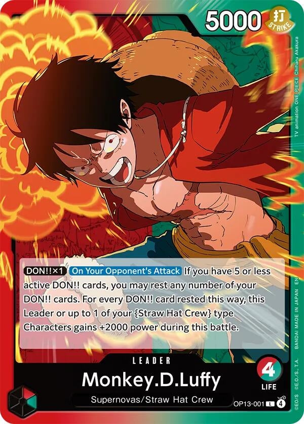 Monkey.D.Luffy (001) (OP13-001) (OP13)