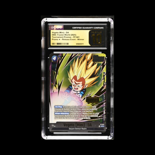 Dragon Ball Super Fusion World Slab Vegeta (Mini) : DA FP-041  Release Event Winner CGC Pristine 10 2025