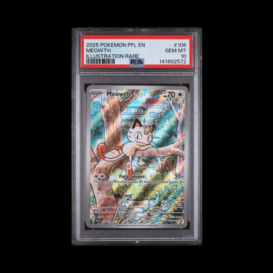 Pokemon Slab Meowth 106 PSA 10 Gem 2025