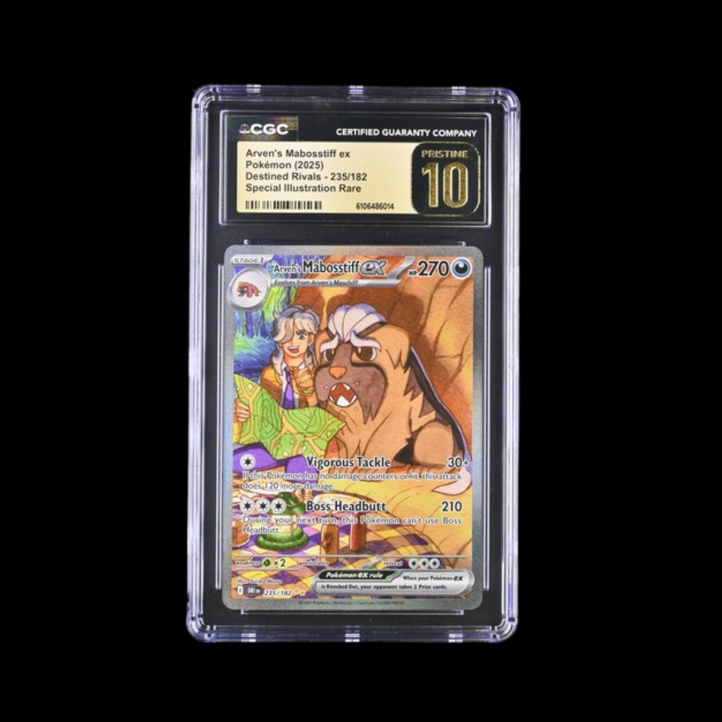 Pokemon Slab Arven’s Mabosstiff 235 CGC Pristine 10 2025