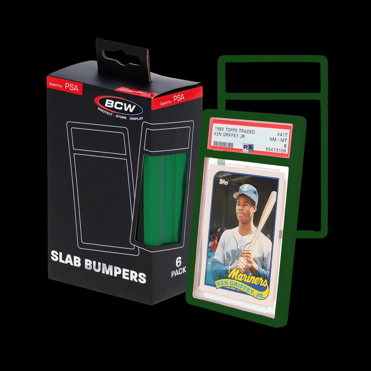 BCW Graded Card Slab Bumpers PSA 6x Pack - Choose Your Color