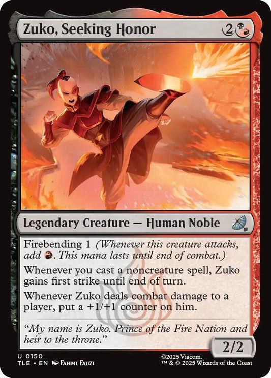 Zuko, Seeking Honor (150) (TLE)