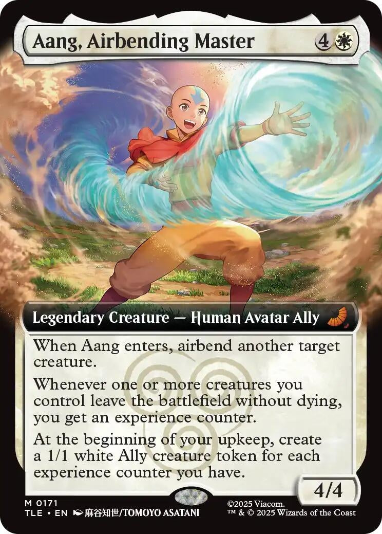 Aang, Airbending Master (Extended Art) (171) (TLE)