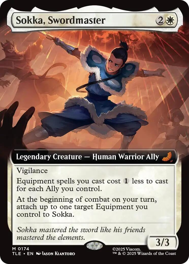 Sokka, Swordmaster (Extended Art) (174) (TLE)