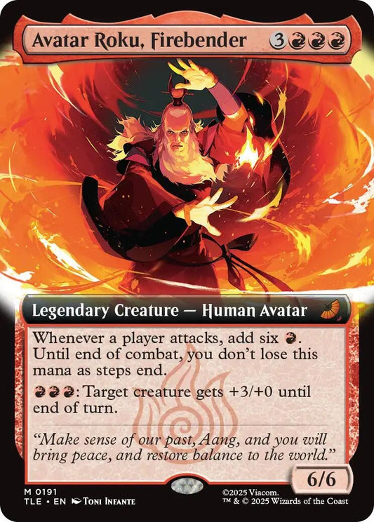 Avatar Roku, Firebender (Extended Art) (191) (TLE)