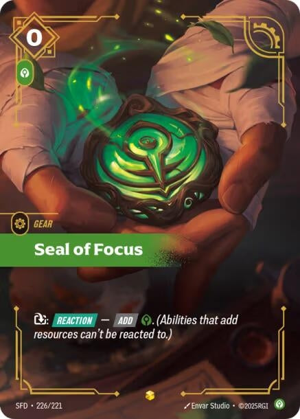Seal of Focus (Overnumbered) (226/221) (SFD)