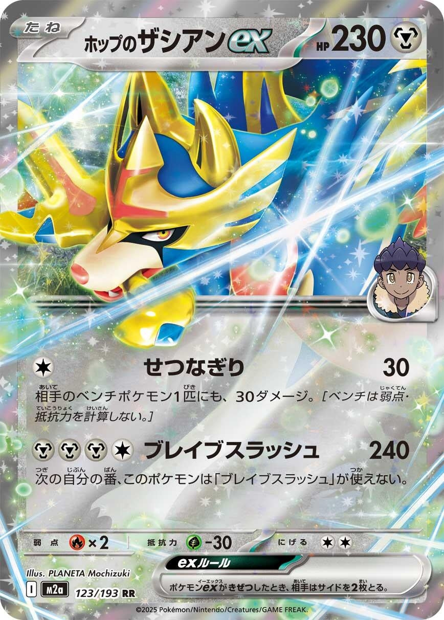 Hop's Zacian ex (123/193) (M2a)