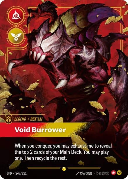 Rek'sai - Void Burrower (Overnumbered) (243/221) (SFD)