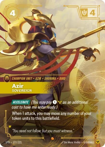 Azir - Sovereign (177/221) (SPF)