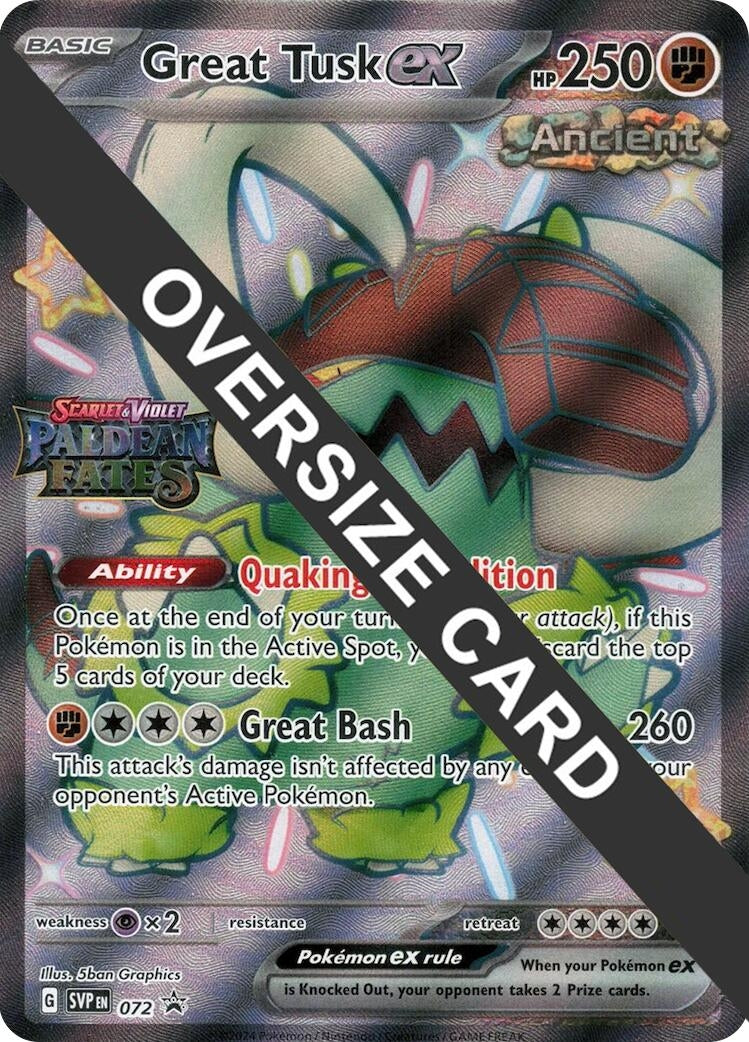 Great Tusk ex - 072 (Paldean Fates Stamped) (072) (PR)