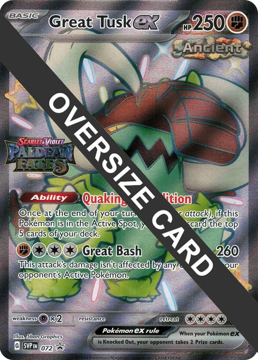 Great Tusk ex - 072 (Paldean Fates Stamped) (072) (PR)