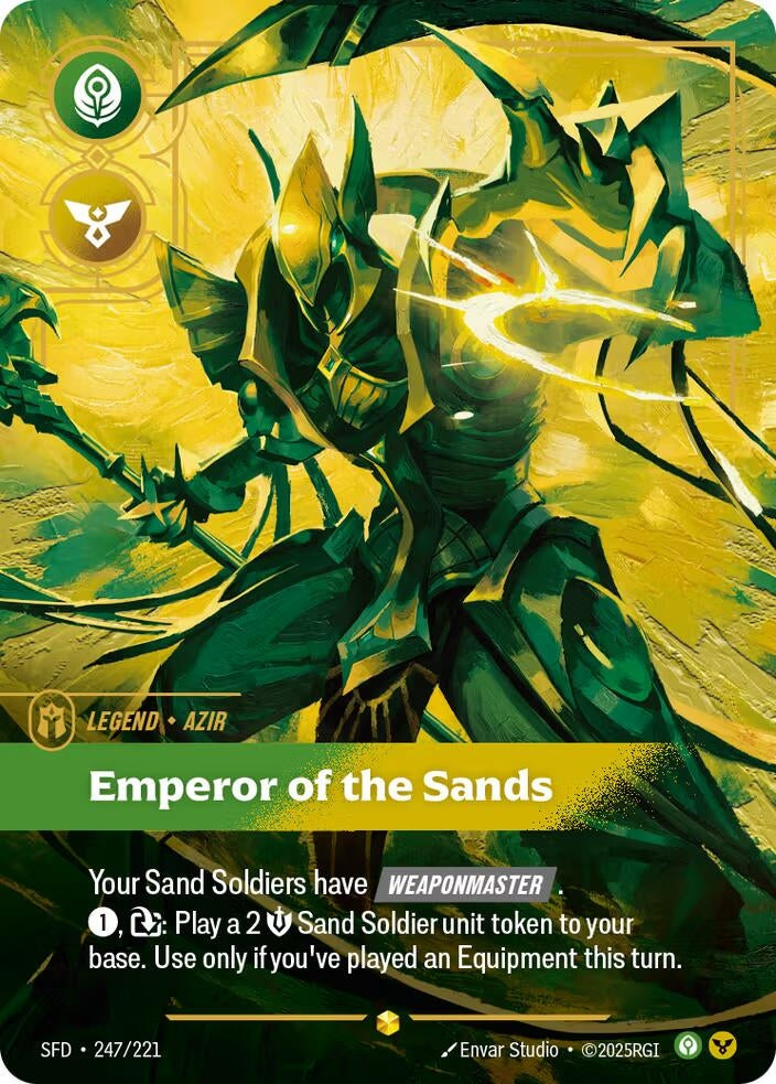 Azir - Emperor of the Sands (Overnumbered) (247/221) (SFD)