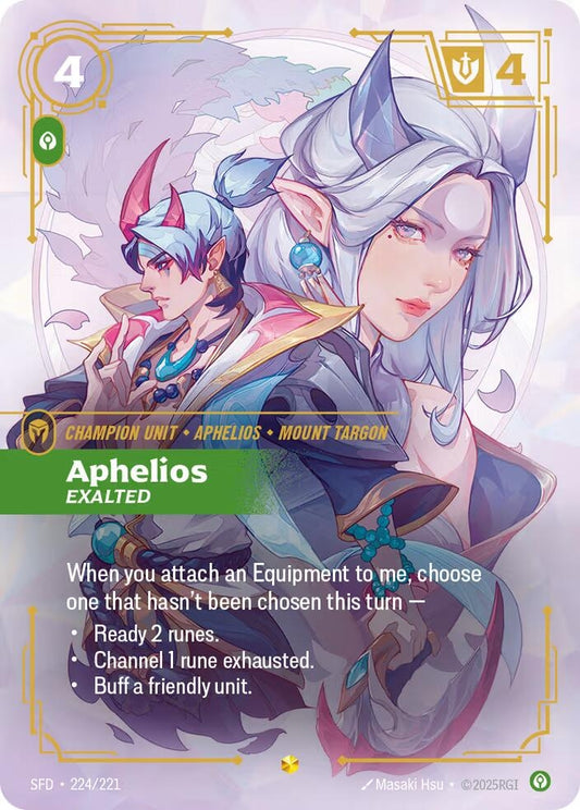 Aphelios, Exalted (Overnumbered) (224/221) (SFD)