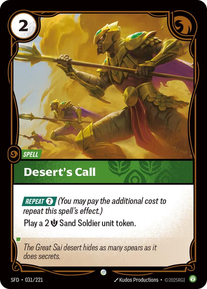 Desert's Call (031/221) (SPF)