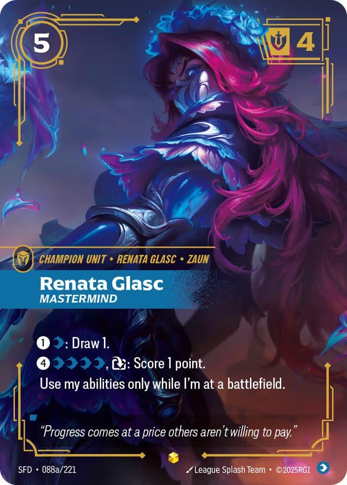 Renata Glasc - Mastermind (Alternate Art) (088a/221) (SPF)