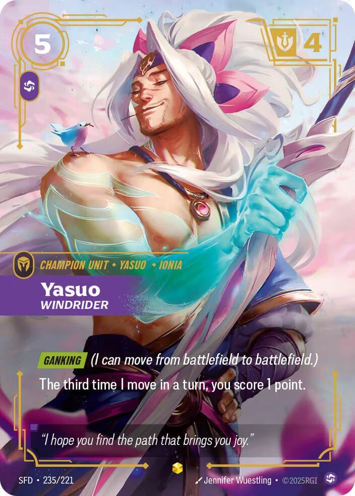 Yasuo, Windrider (Overnumbered) (235/221) (SFD)