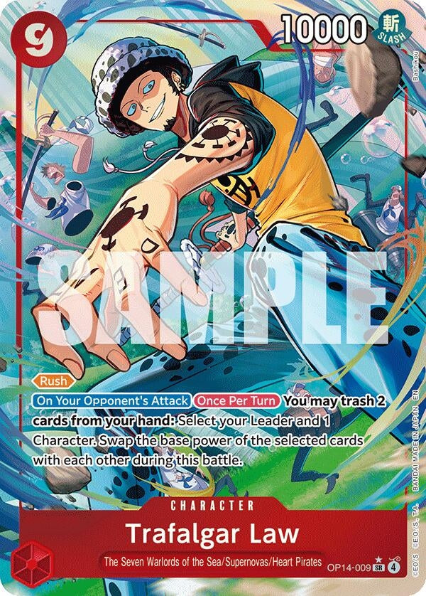 Trafalgar Law - OP14-009 (Alternate Art) (OP14-009) (OP14-EB04)
