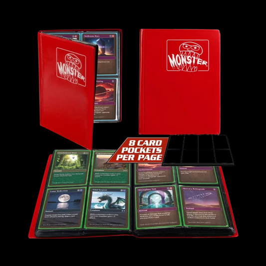 Monster Binder Red Matte 4 Pocket 160x Cards