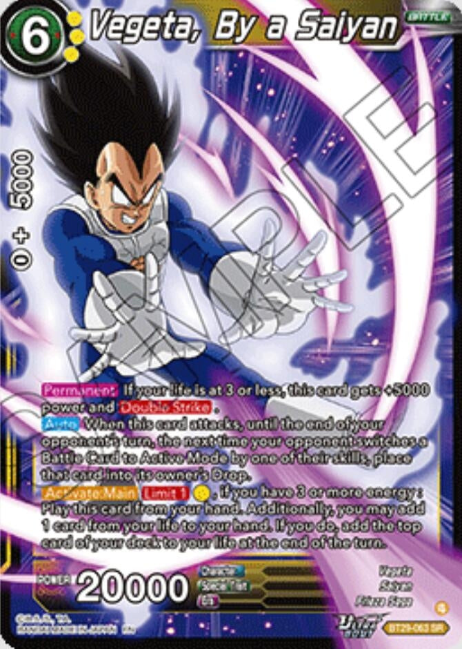 Vegeta, By a Saiyan (BT29-063) (BT29)
