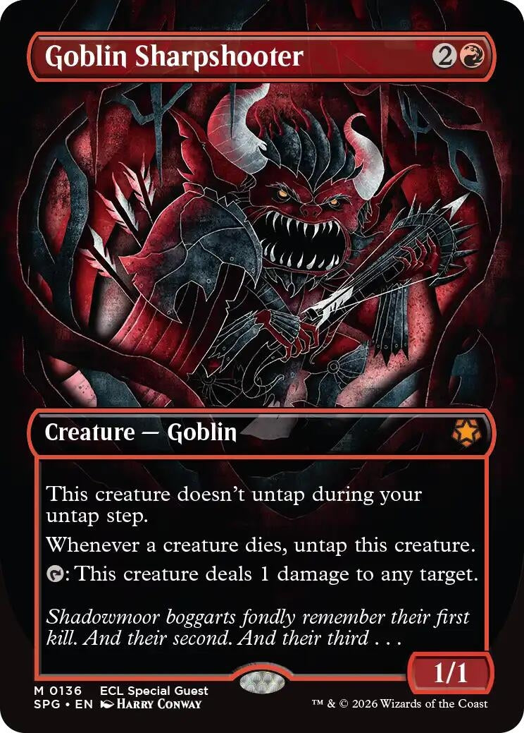 Goblin Sharpshooter (Borderless) (136) (SPG)