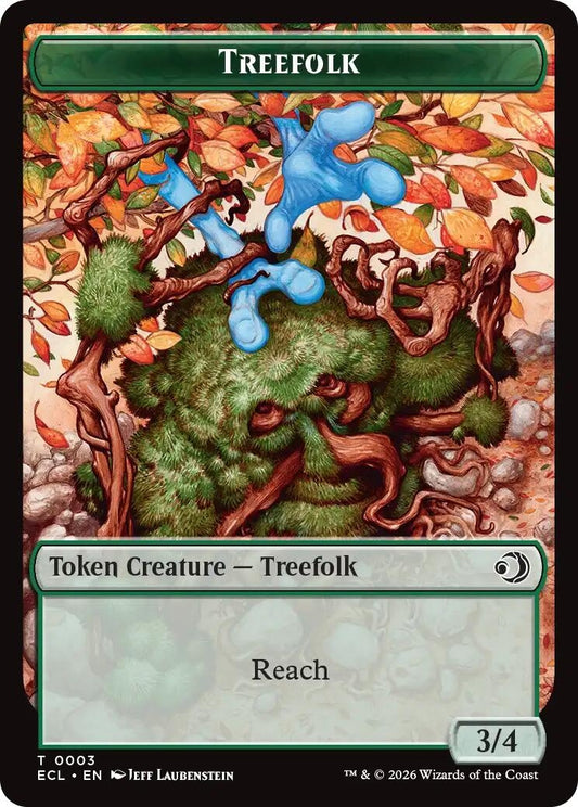 Treefolk // Goblin Double-Sided Token (3 // 6) (ECL)