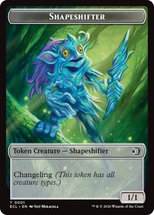Shapeshifter // Merfolk Double-Sided Token (1 // 8) (ECL)