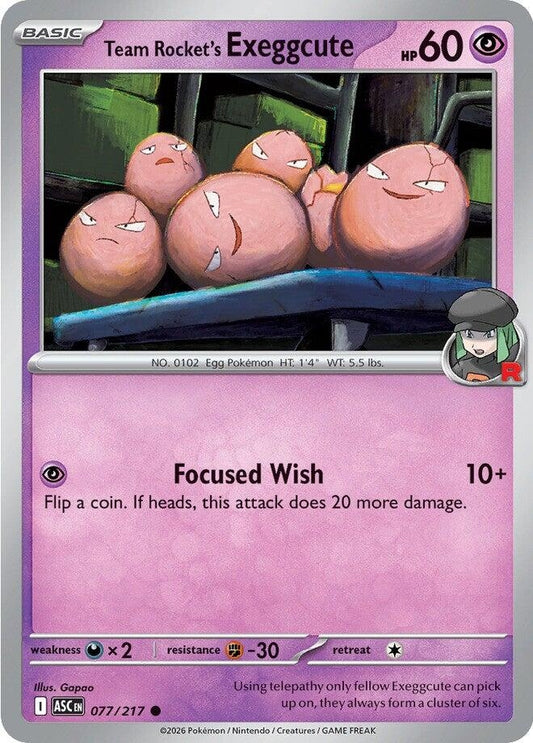 Team Rocket's  exeggcute (077/217) (ASC)