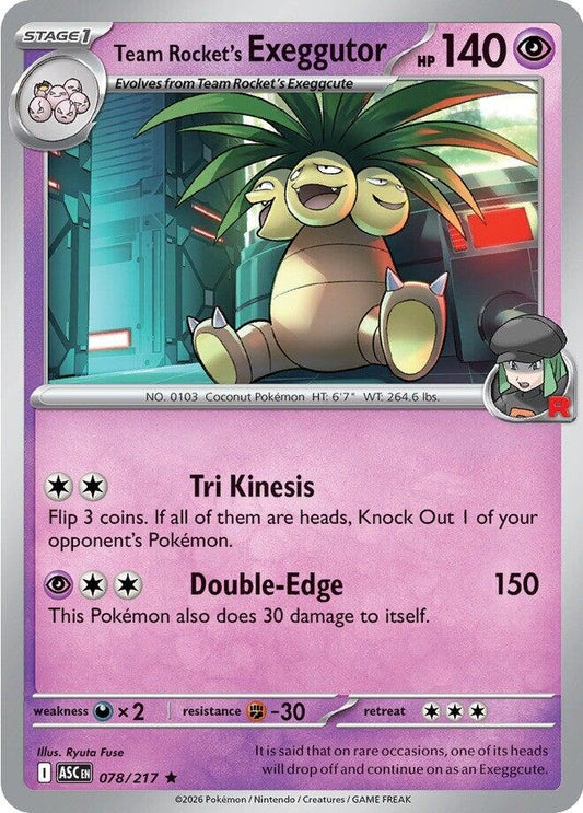 Team Rocket's  exeggutor (078/217) (ASC)