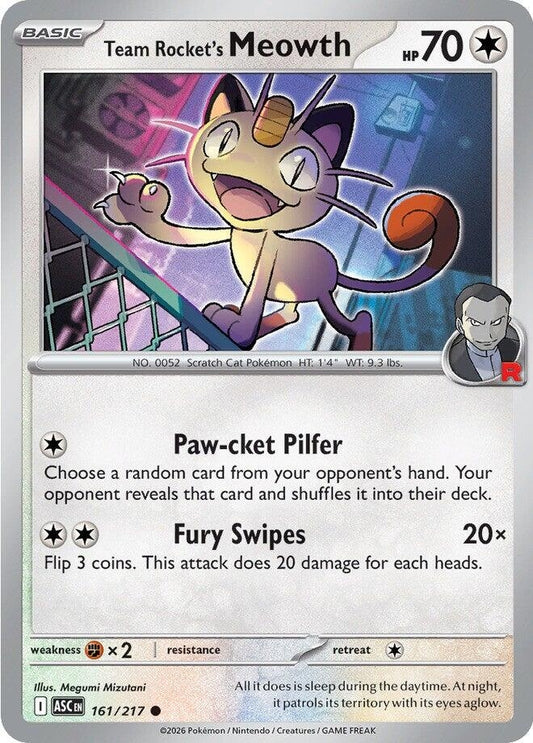 Team Rocket's Meowth (161/217) (ASC)