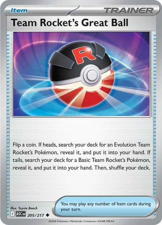Team Rocket's Great Ball (205/217) (ASC)