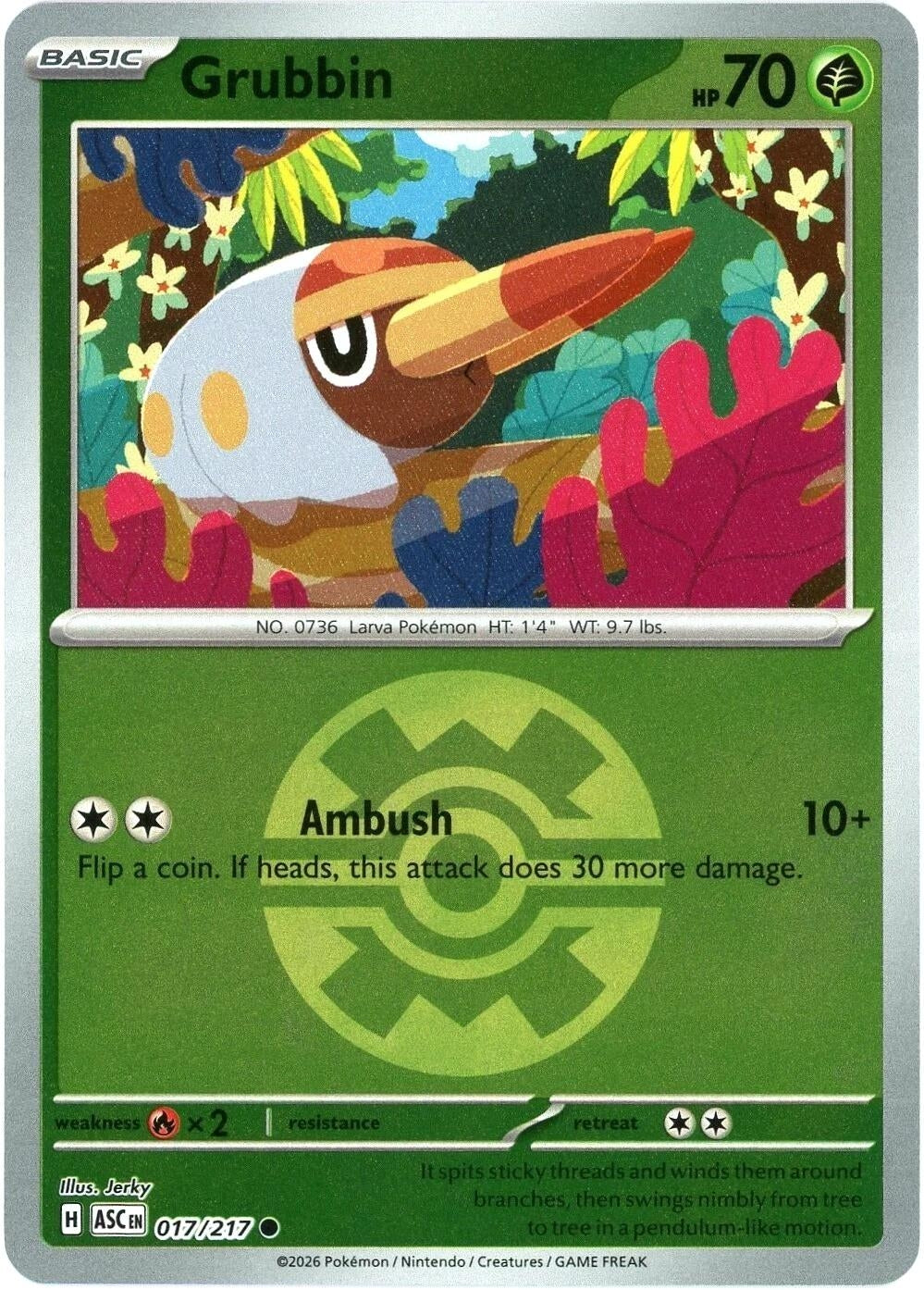 Grubbin (Quick Ball) (017/217) (ASC)