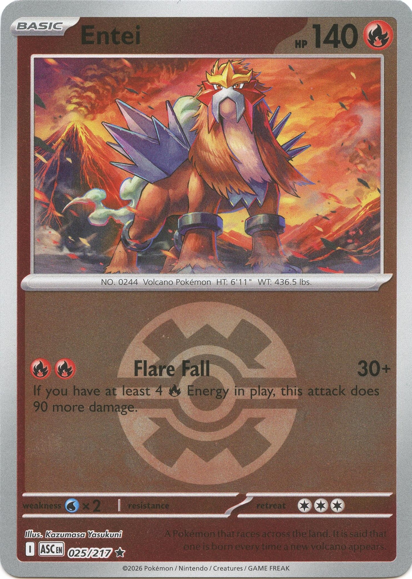 Entei (Quick Ball) (025/217) (ASC)