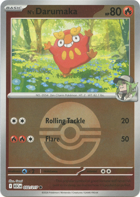 N's Darumaka (Poke Ball) (032/217) (ASC)