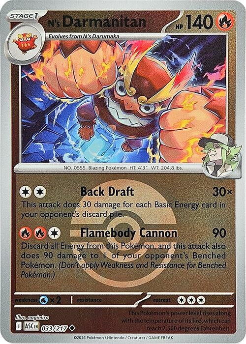 N's Darmanitan (Poke Ball) (033/217) (ASC)