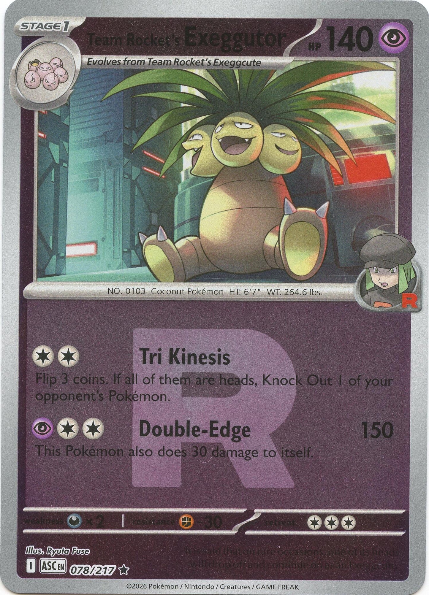 Team Rocket's Exeggutor (Team Rocket) (078/217) (ASC)