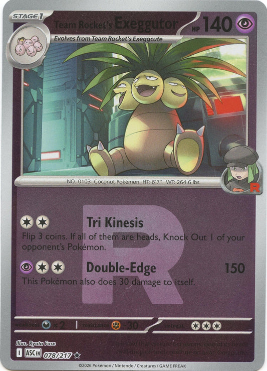 Team Rocket's Exeggutor (Team Rocket) (078/217) (ASC)