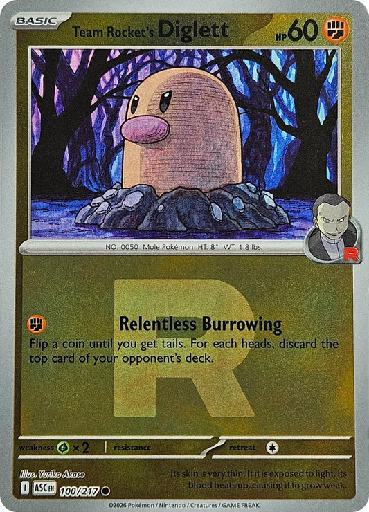 Team Rocket's Diglett (Team Rocket) (100/217) (ASC)
