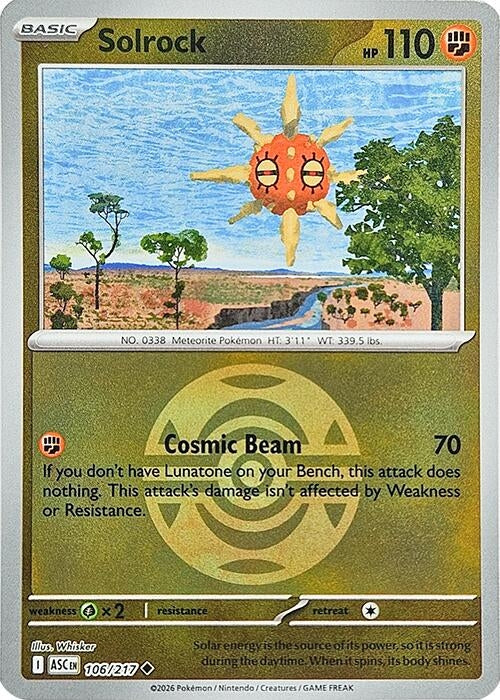 Solrock (Dusk Ball) (106/217) (ASC)