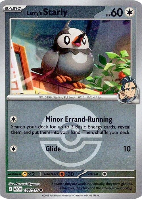 Larry's Starly (Poke Ball) (168/217) (ASC)