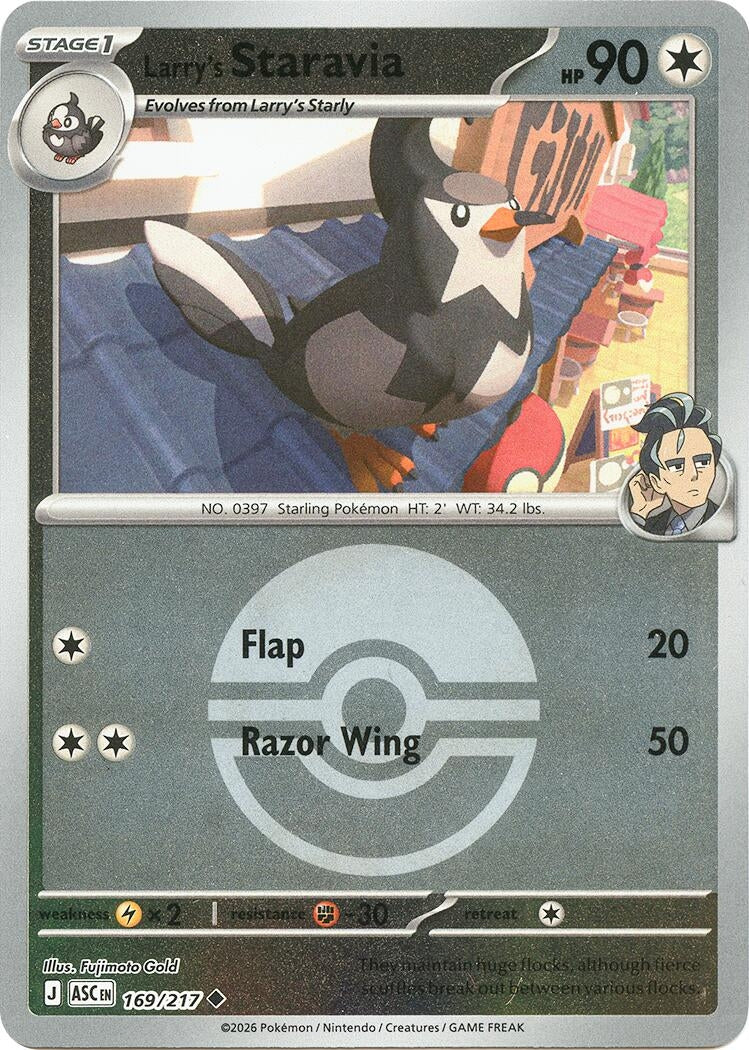 Larry's Staravia (Poke Ball) (169/217) (ASC)