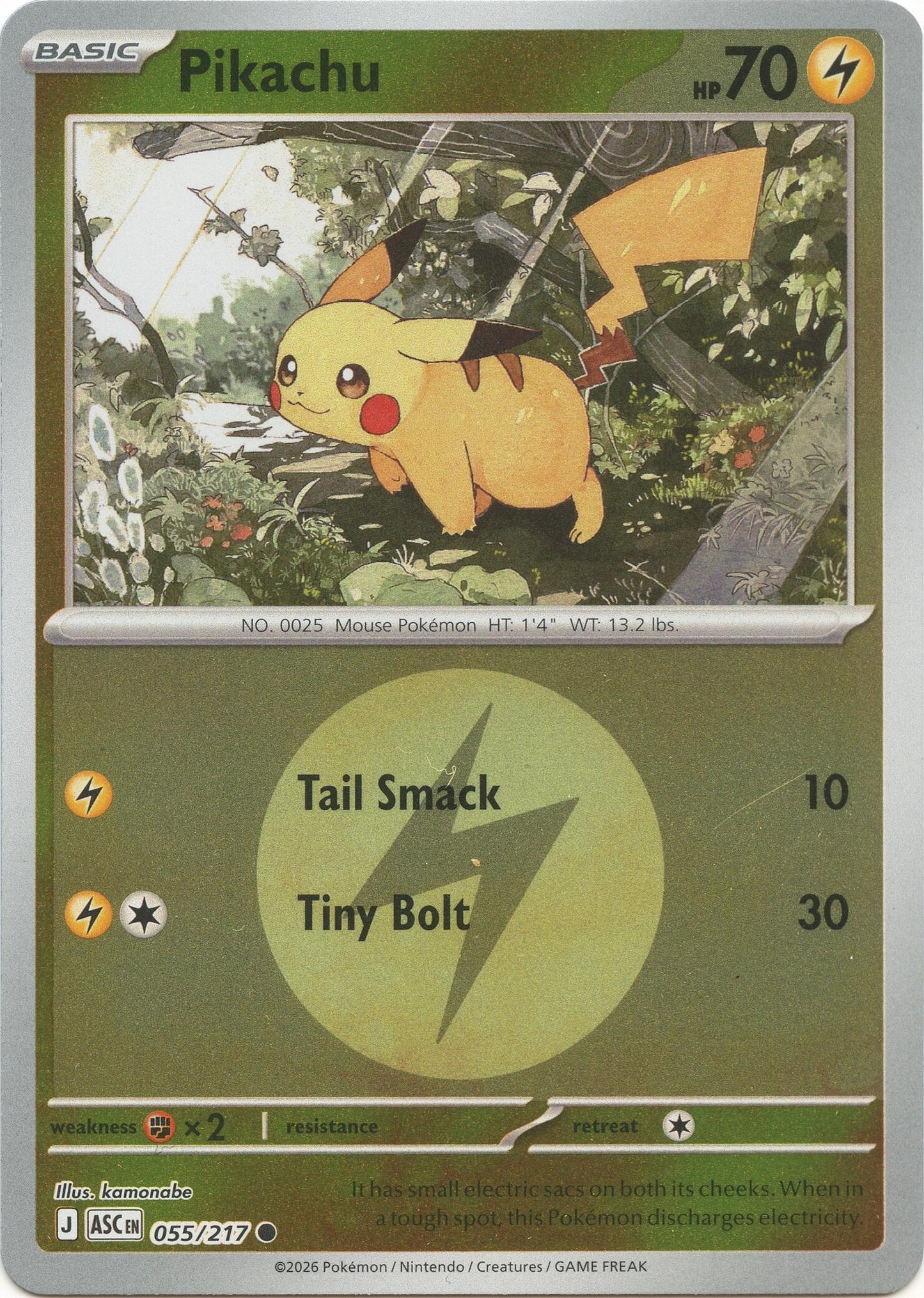 Pikachu (Energy Symbol Pattern) (055/217) (ASC)