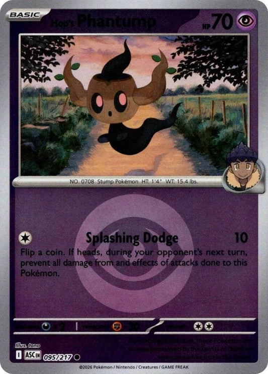Hop's Phantump (Energy Symbol Pattern) (095/217) (ASC)