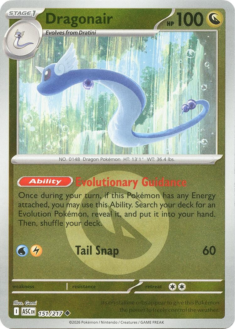 Dragonair (Energy Symbol Pattern) (151/217) (ASC)