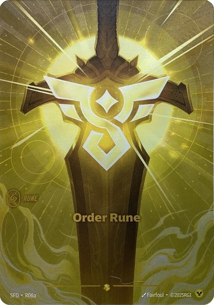 Order Rune (Alternate Art) (R06a) (SPF)