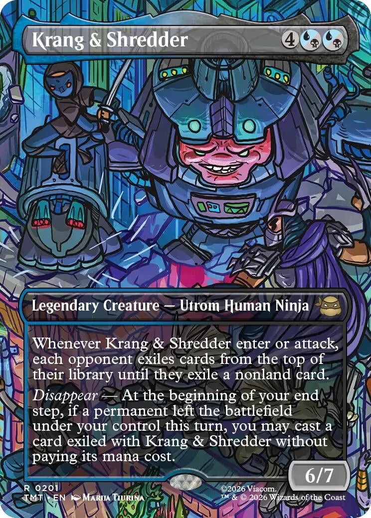Krang & Shredder (Borderless) (201) (TMT)