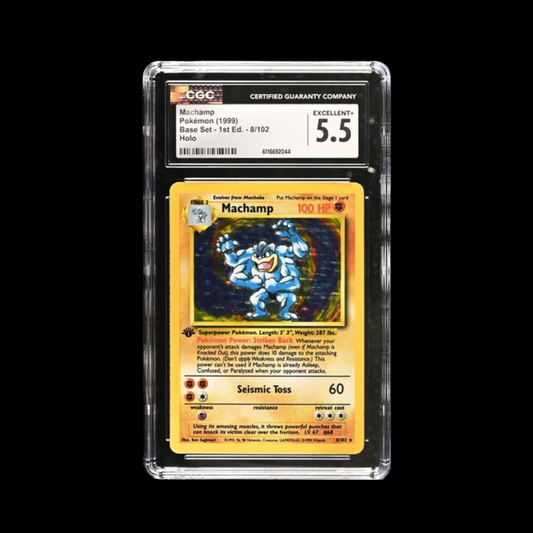 Pokemon Slab Machamp 1st Ed Holo CGC 5.5 1999