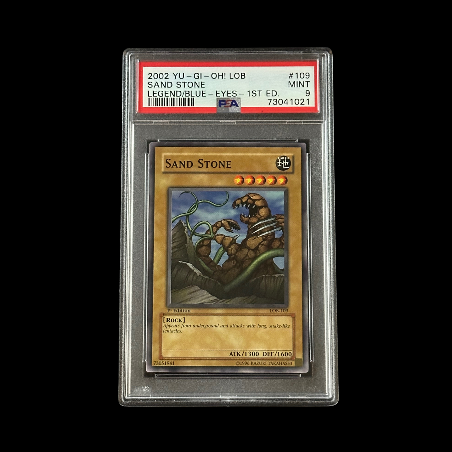 Yu-Gi-Oh! Slab Sand Stone 1st Edition LOB-109 PSA 9 Mint 2002